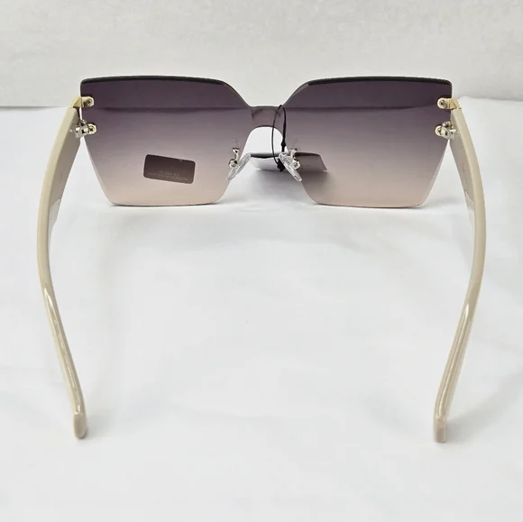 Giselle Rimless Gradient Lens Contemporary Collection Women's Sunglasses - Picture 4 of 10